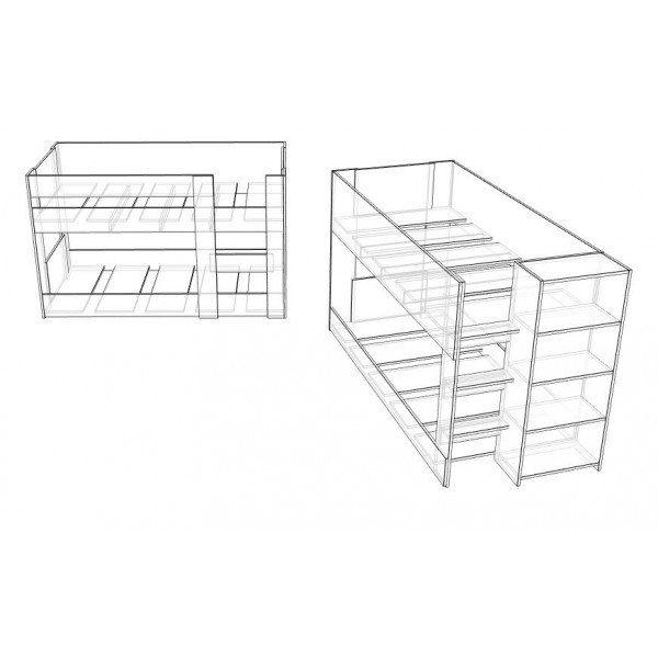 2 New mid height bunk bed designs!